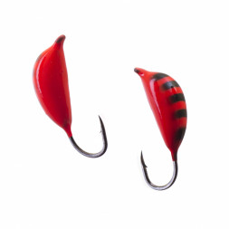 Мормышка вольфрамовая Lumicom Банан с ушком Ф2.5 покраска 319A, цена за 1 шт.