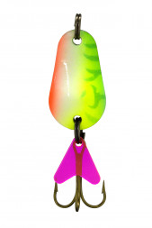 Блесна колеблющаяся двойная шумовая Condor Shtorling Twin 1 размер 35 мм вес 8 г цвет 91 5 шт