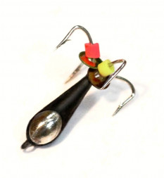 Мормышка вольфрамовая Condor Чертик с коронкой 4,0 мм, серебро 15 шт