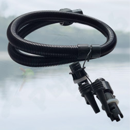 Насос электрический двухступенчатый HT-888 Seanovo для лодок ПВХ, сабов, матрасов, палаток 0,34-1,38 атм крокодил